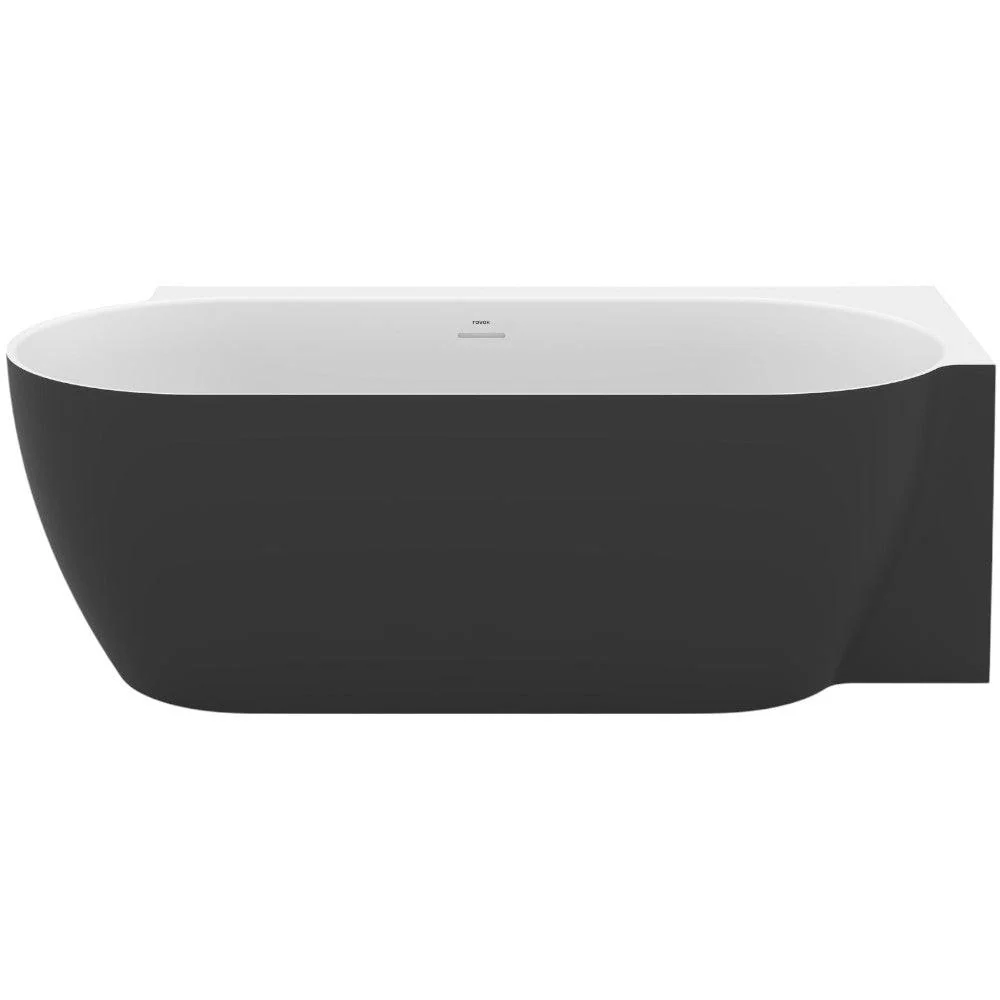 Ravak Freedom Corner II TEC R akrilkád 1750x860 fekete/fehér, fekete lefolyó (RAVAK-CC81700000)