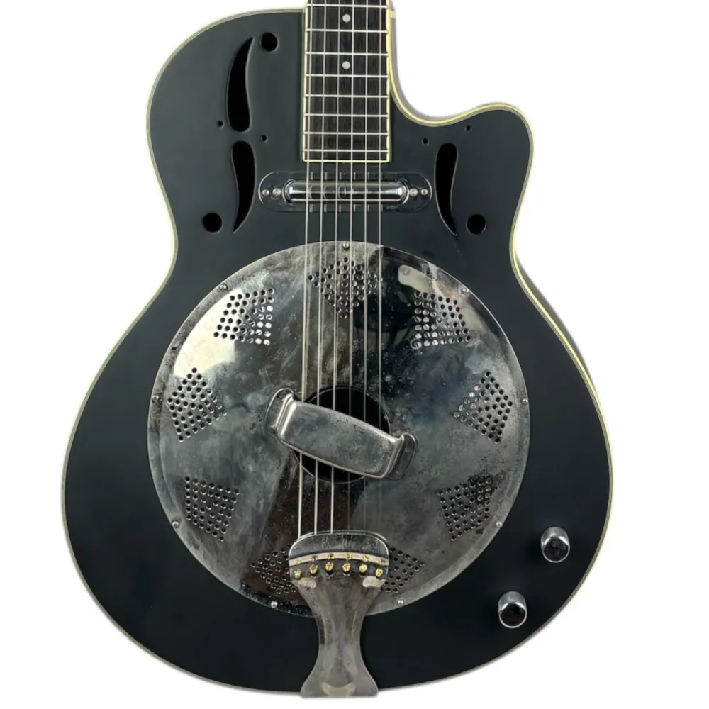 Harley Benton Resonator - Fekete