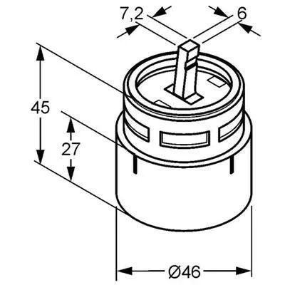 KLUDI kartus 46 mm (Objekta-Mix) ( 752010000 )