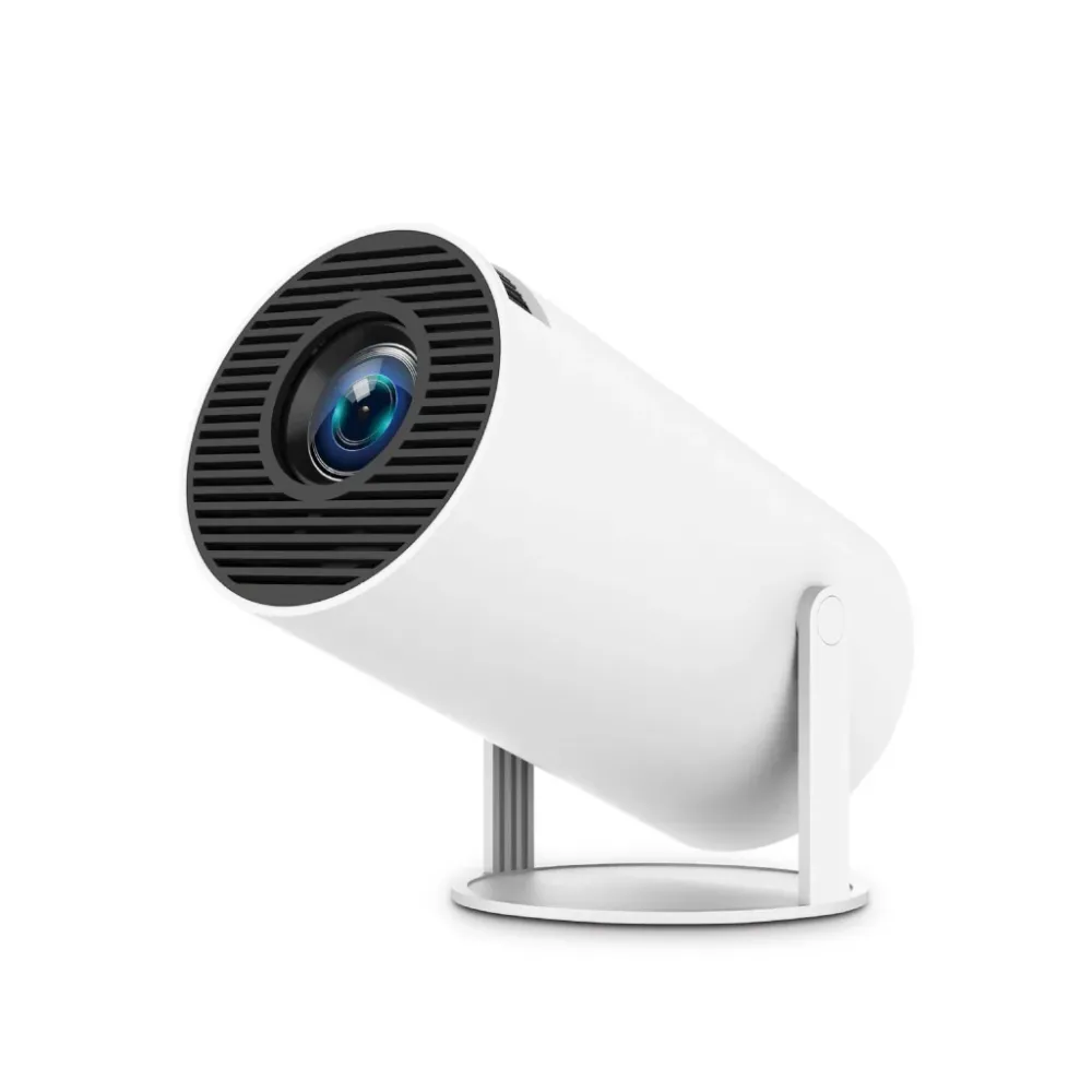 BLux Hordozható Mini Projektor - Fehér, 1+8 GB, Beépített Memóriás LED Projektor Otthonra és Utazáshoz