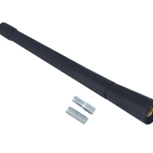 Antenna árboc 17cm, gumírozott, 2 adapterrel: 5 és 6mm