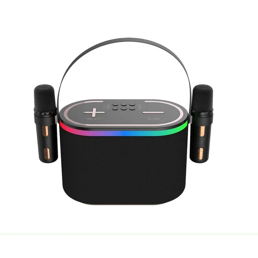 A95 Bluetooth karaoke hangszóró 2 vezeték nélküli mikrofonnal, kompakt kialakítás