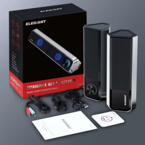ELEGIANT SR400 Bluetooth, HiFi Sztereó USB-s PC Hangszórópár 2db/Csomag
