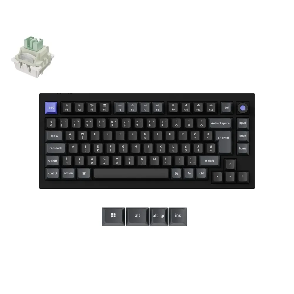 Keychron Q1 HE 8K - vezeték nélküli mechanikus billentyűzet - ISO HU