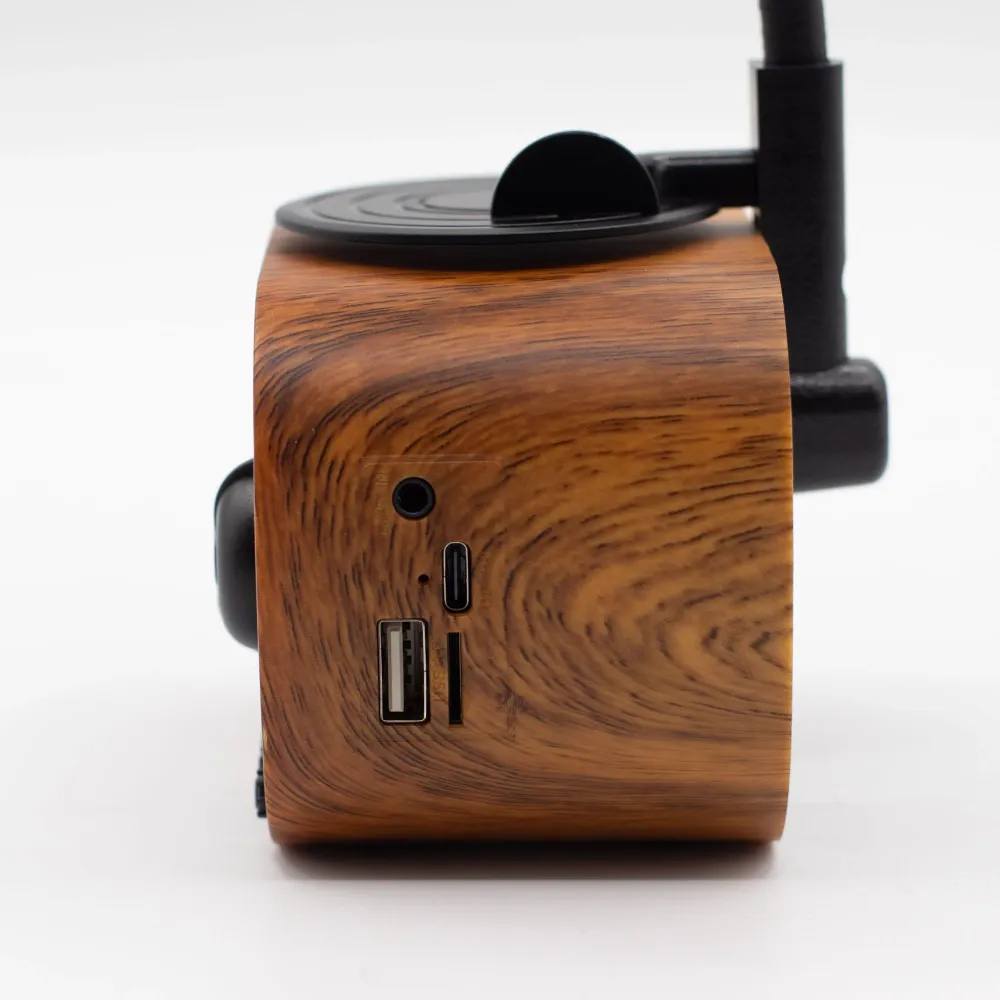 Retro mini gramofon hangszóró – Bluetooth és FM rádió – 5 watt x 1