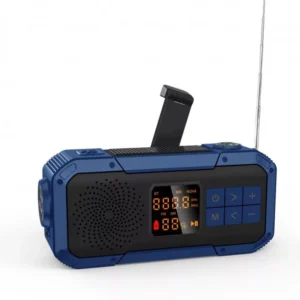 Multifunkciós hordozható rádió Bluetooth‑szel, powerbank, napelemes vészlámpa
