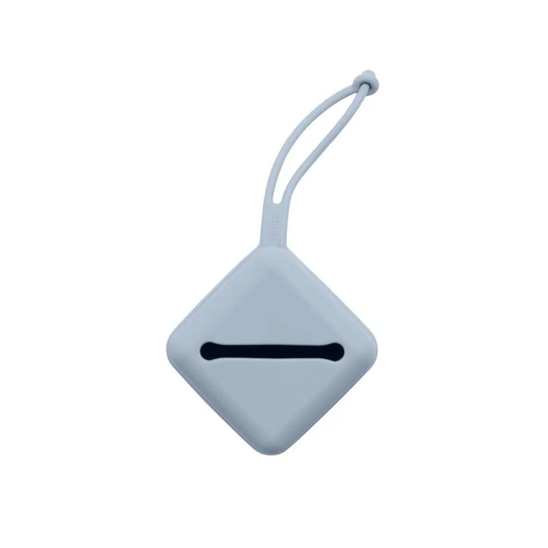 BIBS Accessories szilikon cumitartó tok – Dusty Blue, gyors hozzáférésű zseb, 3 cumi befogadására