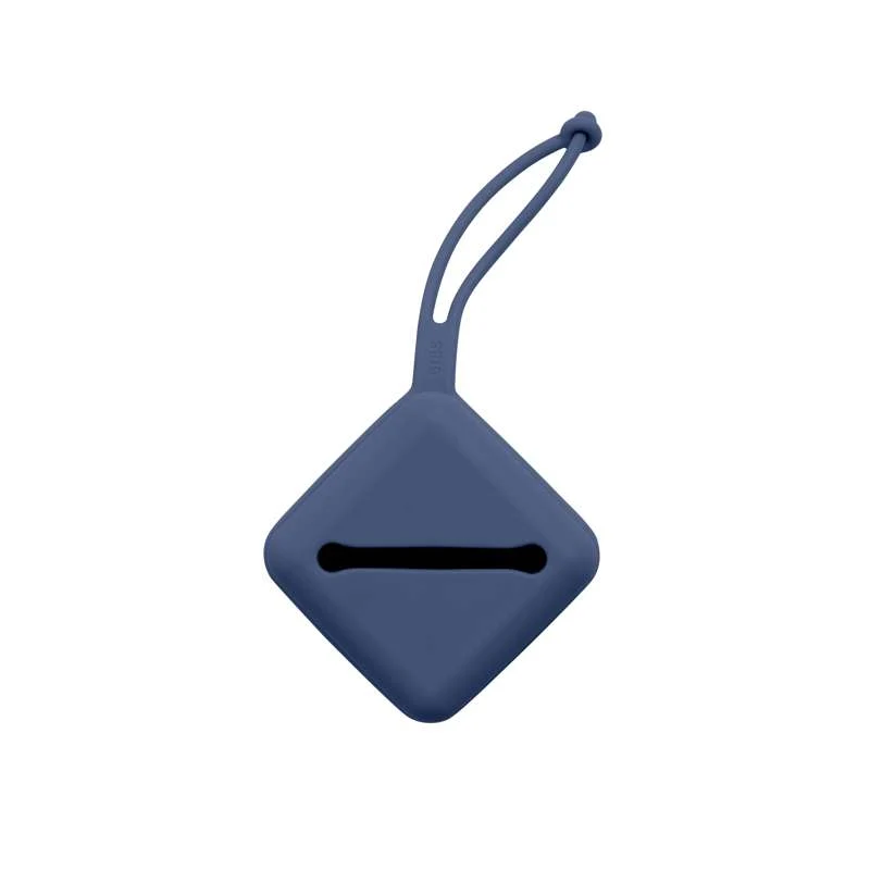 BIBS Accessories átlátszó hálós cumiszetttartó doboz – szilikon – 3 cumiszetthez – Steel Blue