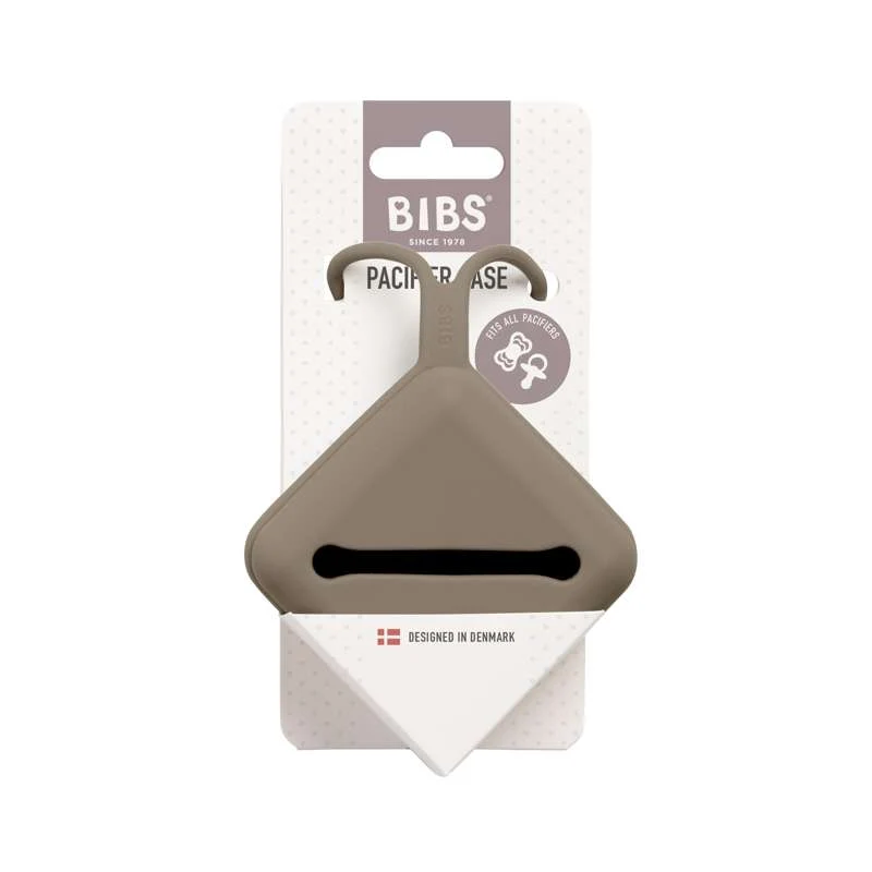 Prémium vízálló BIBS Accessories Pacifier Case - Silikone - Sutteboks m. Plads til 3 Sutter - Dark Oak