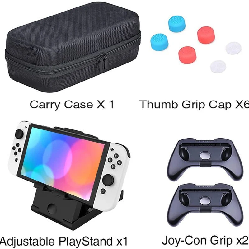 HeyStop Nintendo Switch hordozható tok – fekete