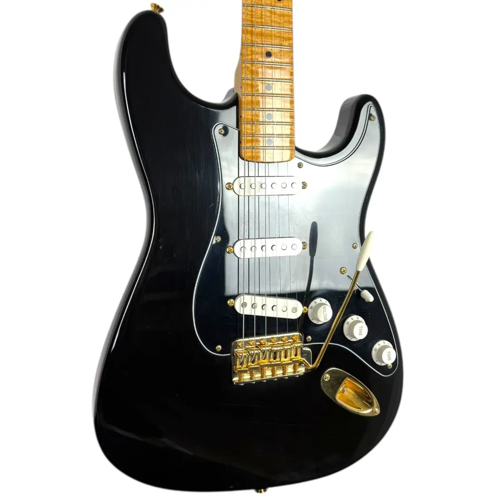 Fender Custom Shop Stratocaster 1990 - Fekete egyeztetett fejrésszel