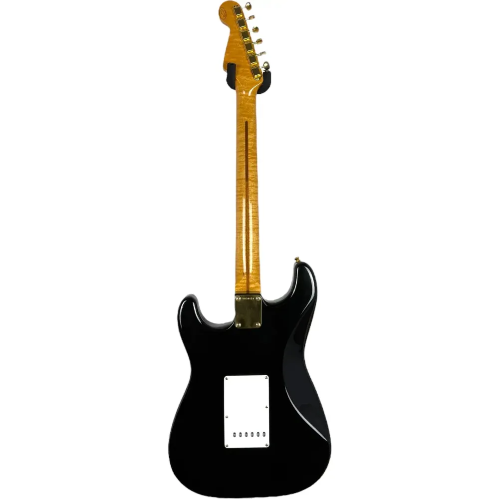 Fender Custom Shop Stratocaster 1990 - Fekete egyeztetett fejrésszel