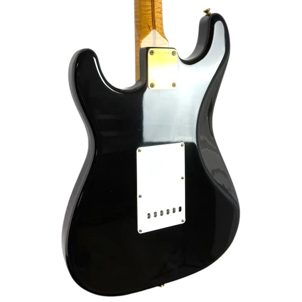 Fender Custom Shop Stratocaster 1990 - Fekete egyeztetett fejrésszel