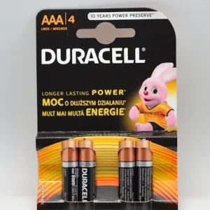 Alkáline Duracell R3 AAA elem, 4db/szett