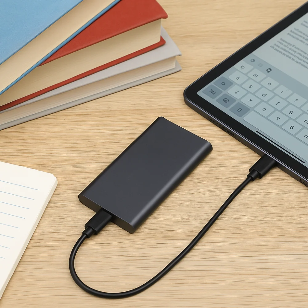 Nagy sebességű, hordozható USB-C külső SSD-meghajtó