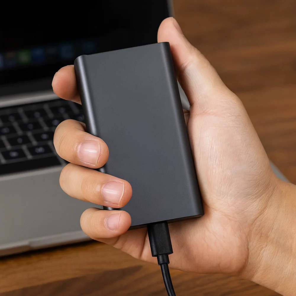 Nagy sebességű, hordozható USB-C külső SSD-meghajtó