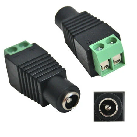 DC 2,1/5,5 mm-es anya tápcsatlakozó vonalzóval