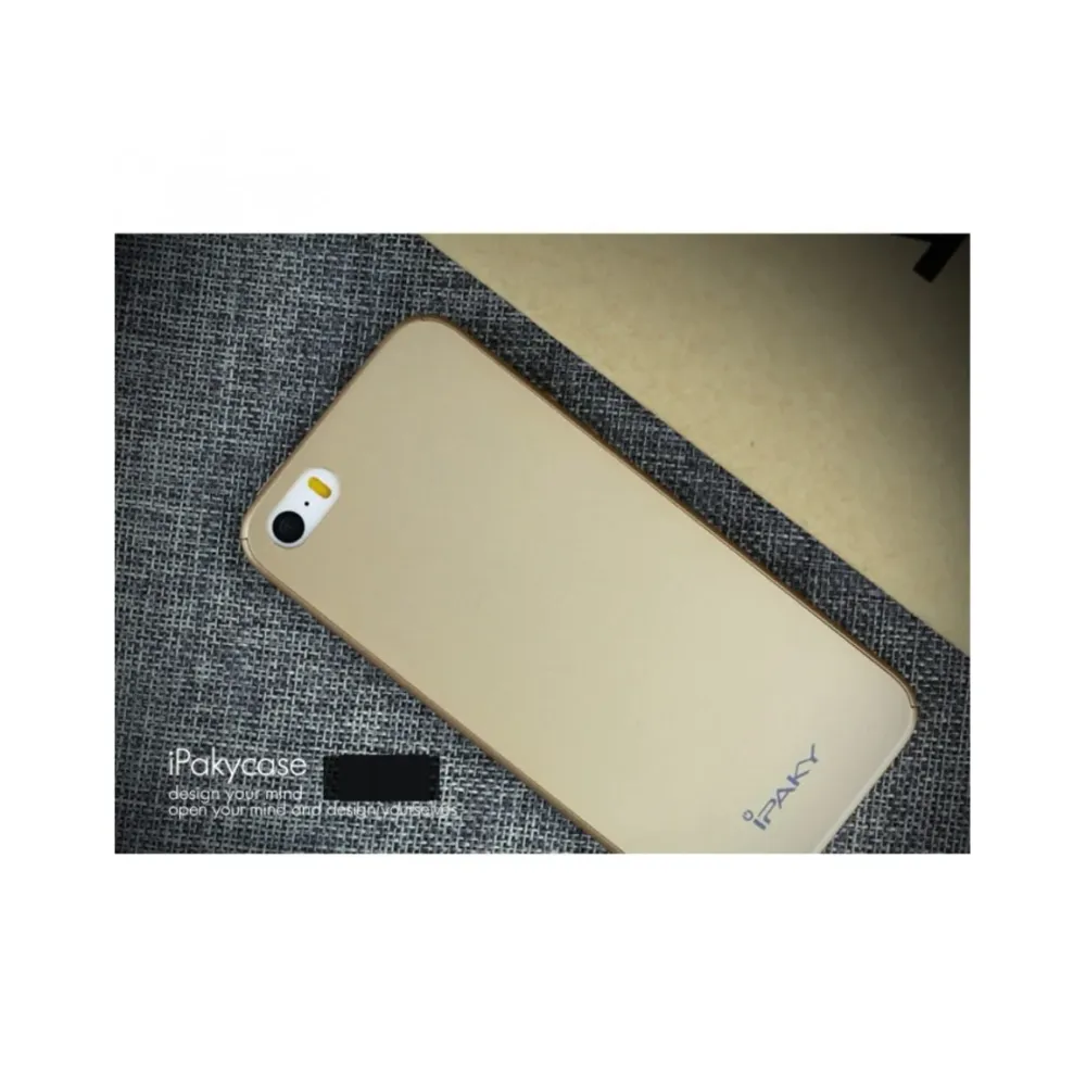 Apple iPhone 5/5S/SE IPAKY 360 Full Cover tok arany színben ajándék fóliával