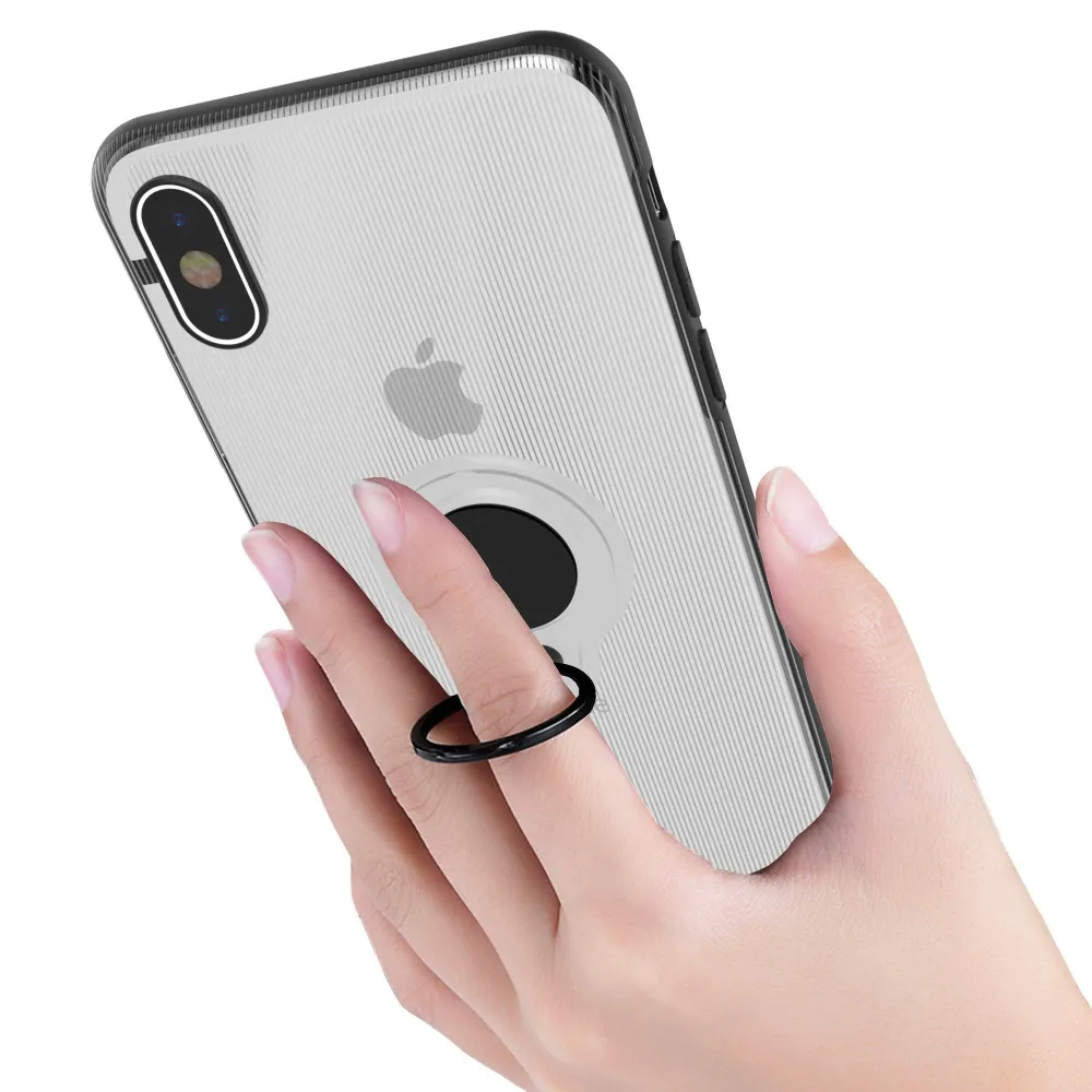 Apple iPhone 6 Armor Ring mágneses gyűrűs átlátszó tok