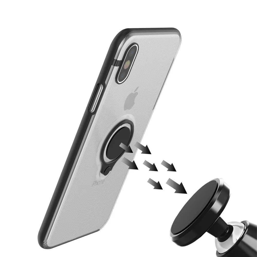 Apple iPhone 6 Armor Ring mágneses gyűrűs átlátszó tok