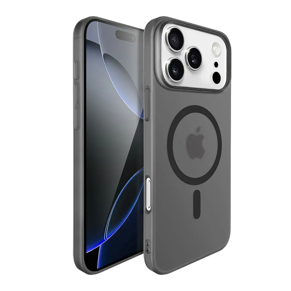 Apple iPhone 17 Kompatibilis Védőtok, Vivimall, Mágneses Ultra-vékony, Csúszásgátló, PC Védelem, Karcálló, Fekete