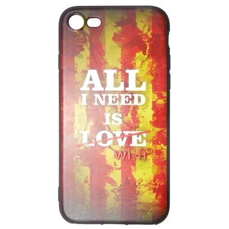 Apple iPhone X Multicolor Love üzenetes tok