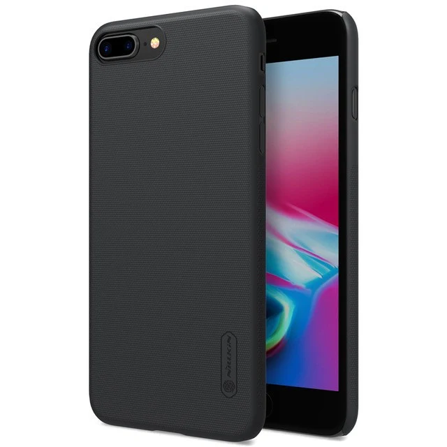 Apple iPhone 8 Plus Nillkin Frosted Shield tok, fekete + védőfólia