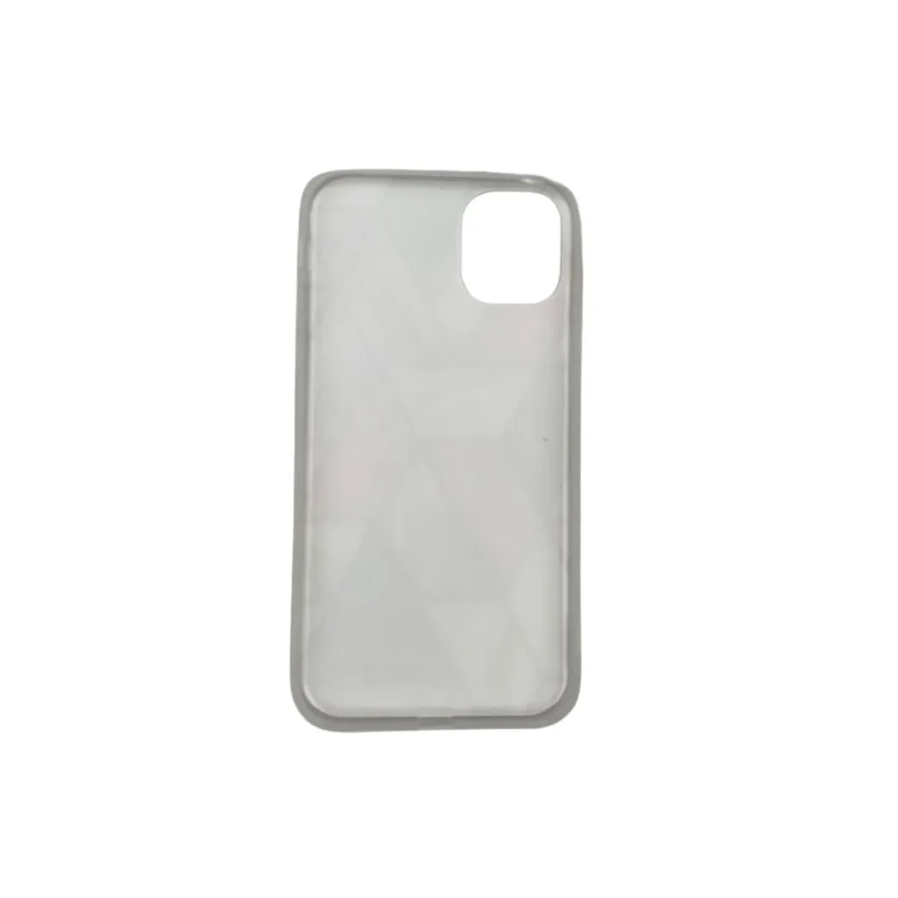 Apple iPhone 11 Pro Soft IMD TPU Marble Geometric fehér védőtok