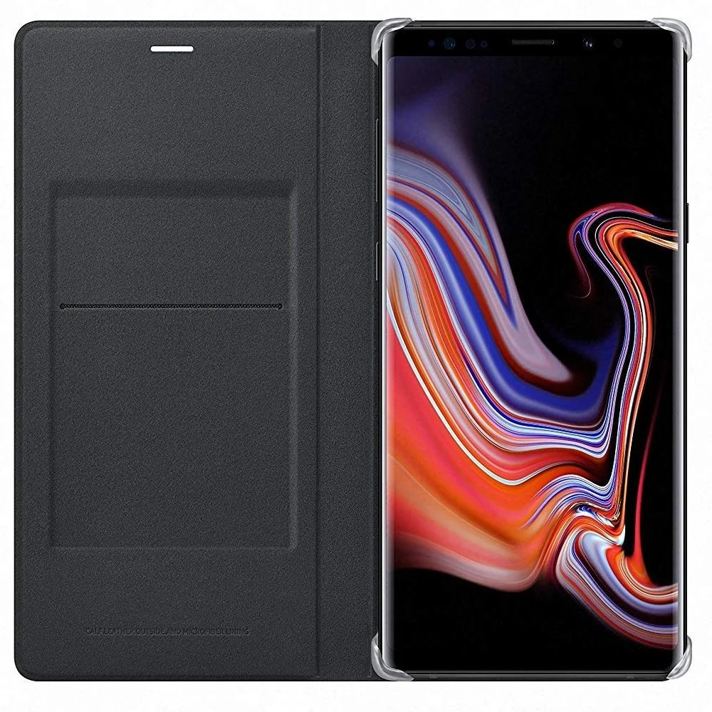 Eredeti Samsung Galaxy Note 9 Flip Cover Tok, fekete