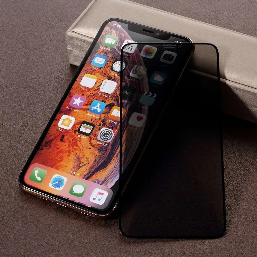 Huawei P Smart 2020 Full Glue Privacy Fólia, Fekete