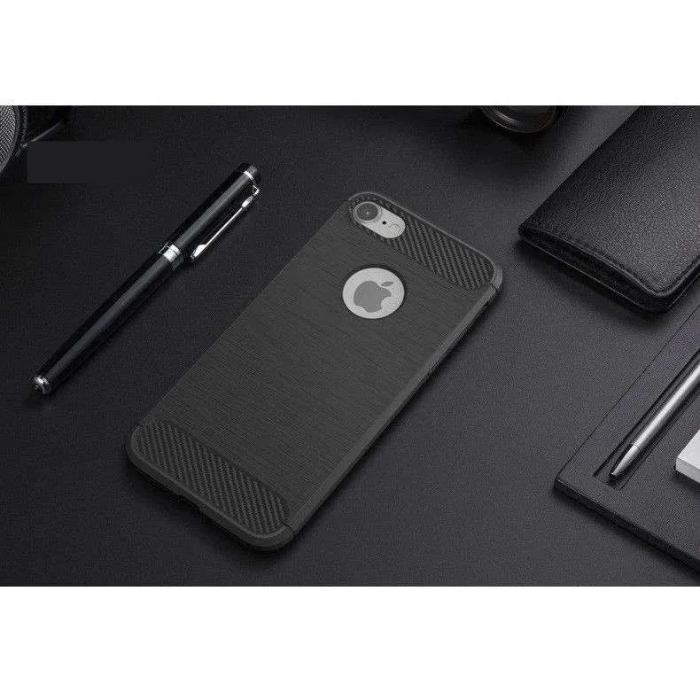 Husa Apple iPhone 6/6S Tpu, carbon, Negru