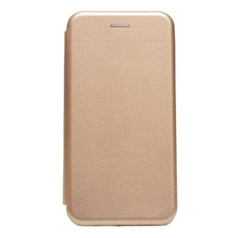 Husa de protectie Vivimall compatibila cu Huawei Y7 2019 Magnet Book Case Auriu
