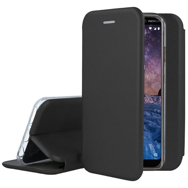 Husa de protectie Vivimall compatibila cu OPPO Find X2 Magnet Book Case Negru