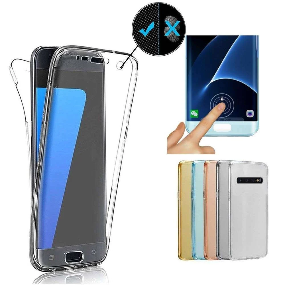 Husa de protectie Vivimall® compatibila cu Samsung S10 Plus Full Tpu 360 Transparent