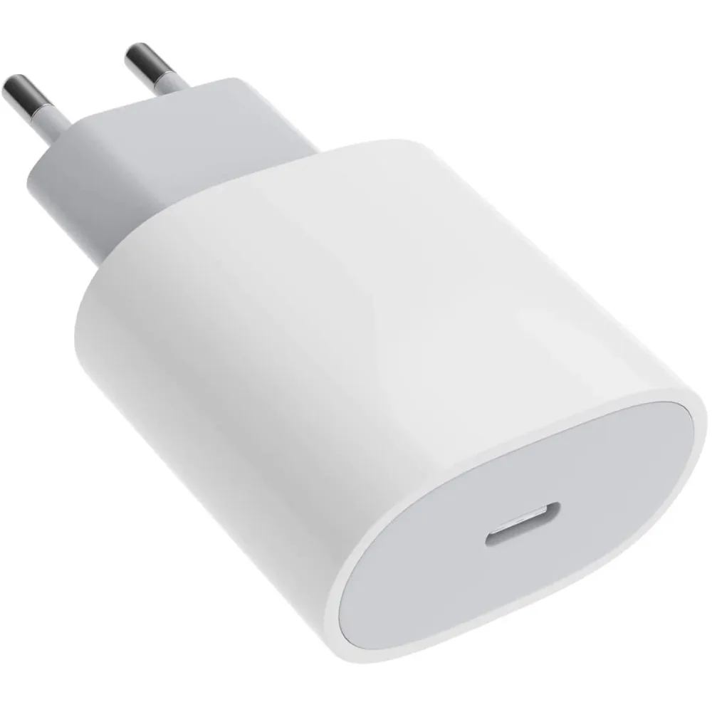 iPhone, Type-C, gyorstöltő adapter, 20W teljesítmény, Vivimall, fehér
