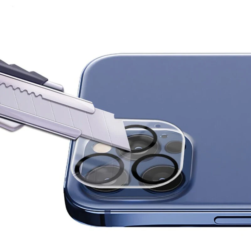 Kamera üvegfólia, Apple iPhone 15 Pro / 15 Pro Max, Full Glue fekete