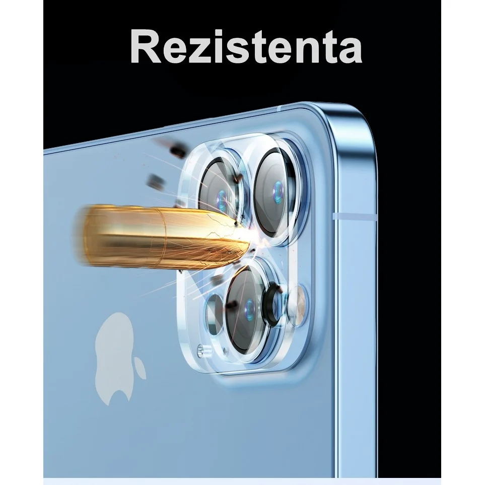Kamera üvegfólia, Apple iPhone 15 Pro / 15 Pro Max, Full Glue fekete