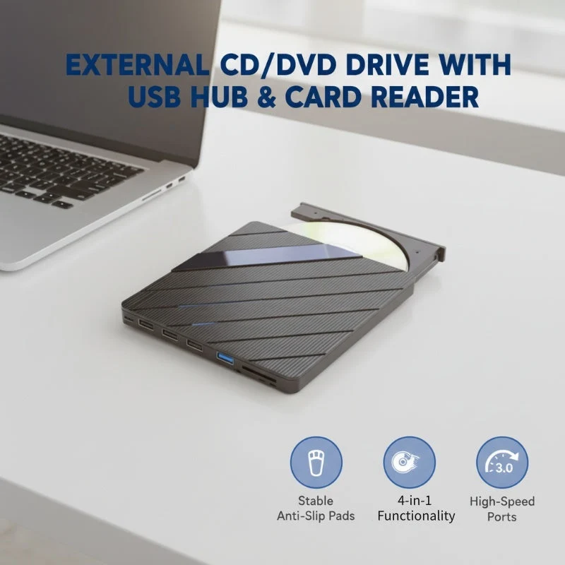 🔥 Külső CD/DVD Író Laptophoz 💻📀