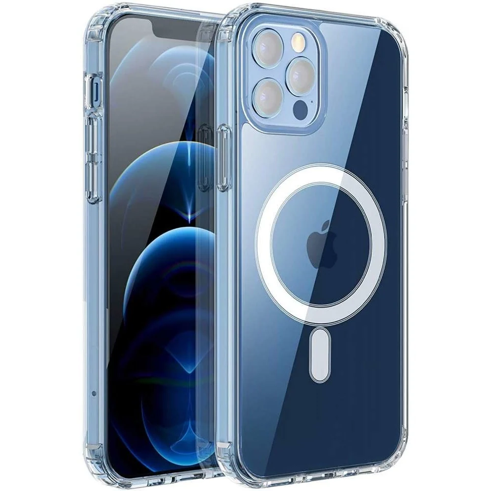 MagSafe szilikon tok iPhone 14 Pro Max-hoz, Vivimall, átlátszó