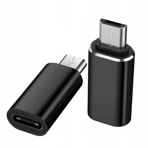 Micro USB-Lightning adapter, Vivimall, 2,8 cm, fekete