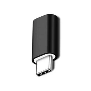 Micro USB-Lightning adapter, Vivimall, 2,8 cm, fekete