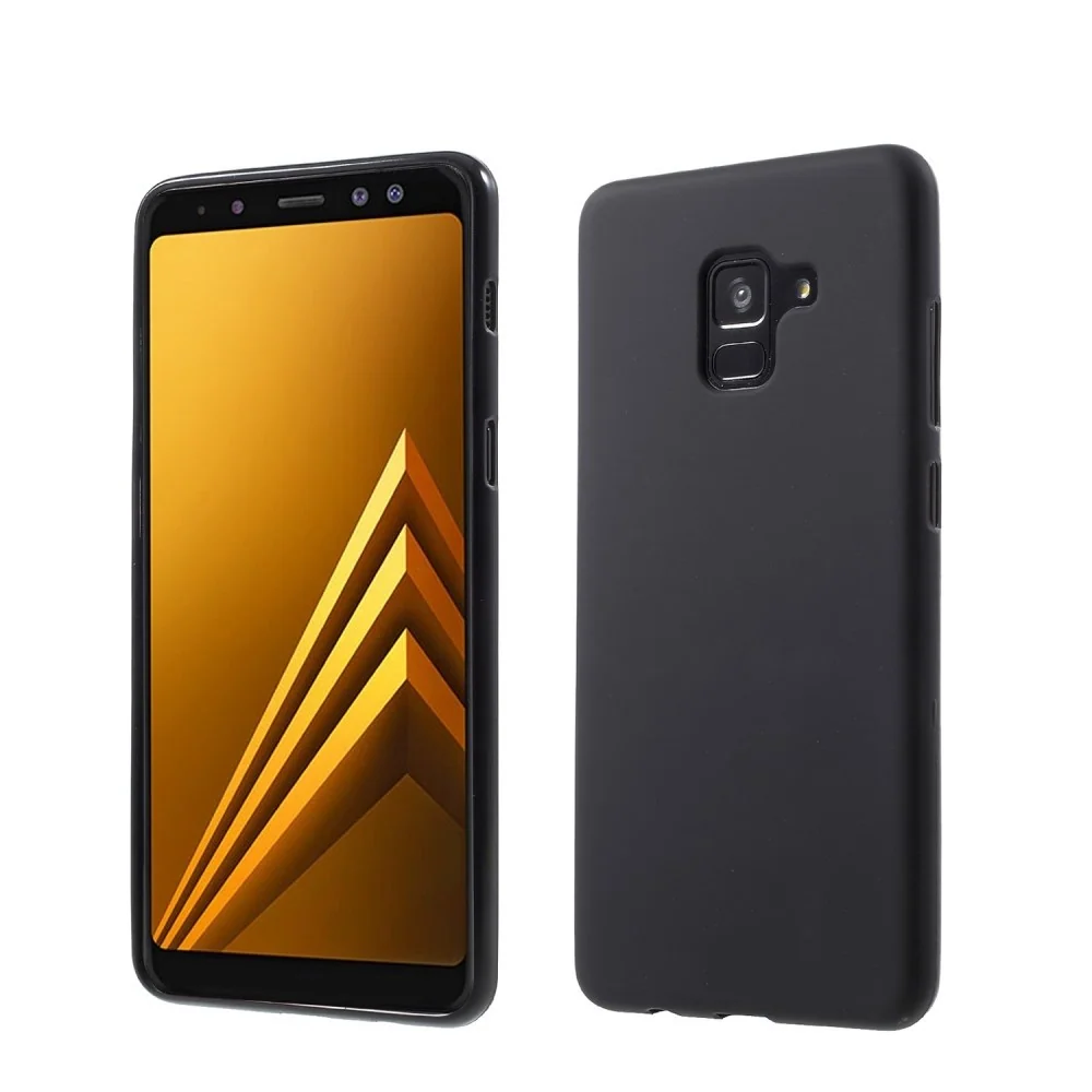 Samsung Galaxy A8 2018 Matt TPU tok, fekete