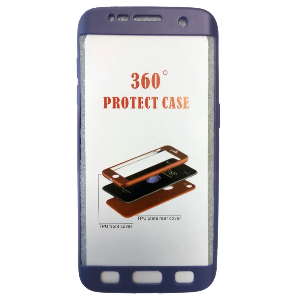 Samsung Galaxy S7 Edge teljes szilikon tok kék