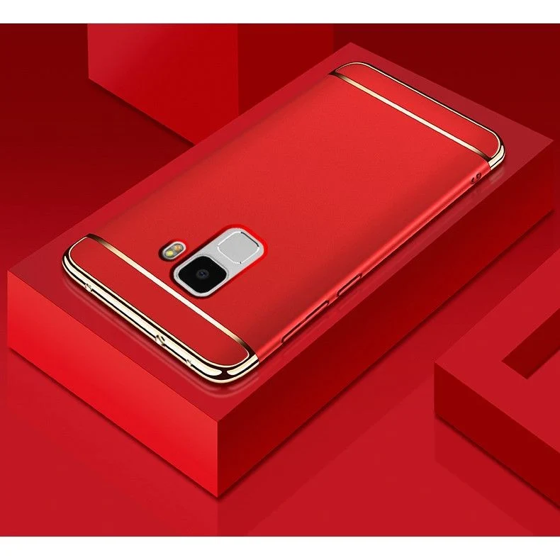 Samsung Galaxy S9 Plus Luxury Plating 3 az 1-ben tok, piros
