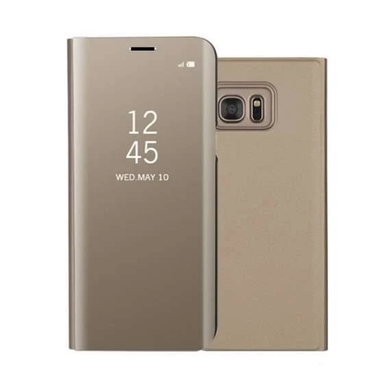Samsung S20 Plus Flip Cover tükrös arany tok