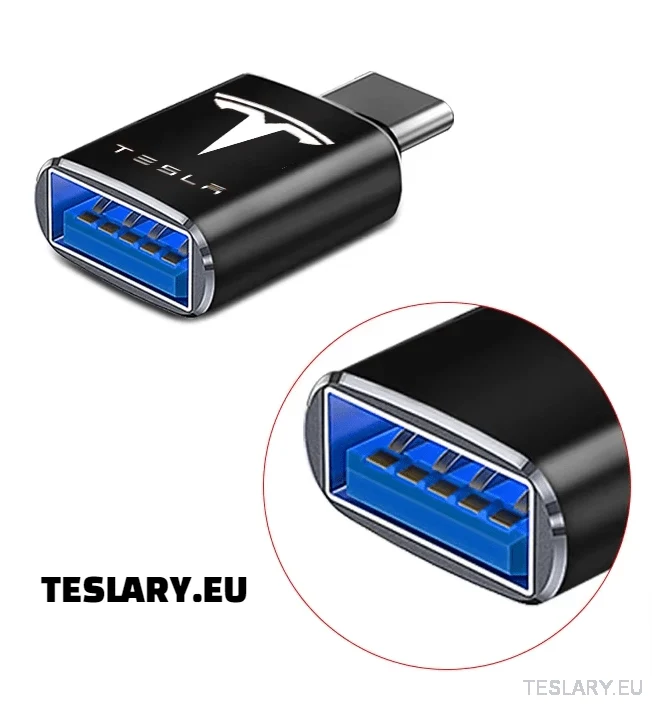 Tesla USB C típusú C -tól USB adapter 3 Y S X logóhoz