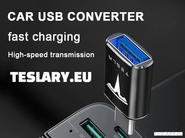 Tesla USB C típusú C -tól USB adapter 3 Y S X logóhoz