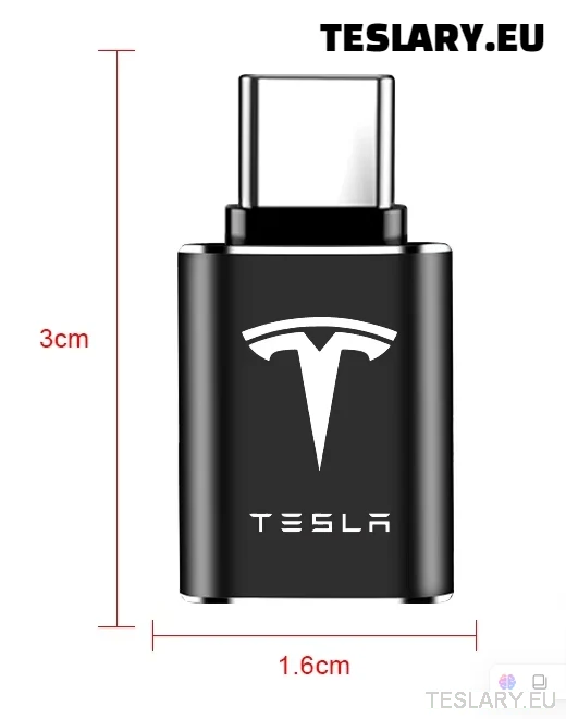 Tesla USB C típusú C -tól USB adapter 3 Y S X logóhoz