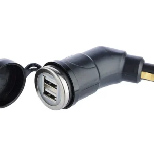 Töltő 2x USB 3.3A DIN dugóval