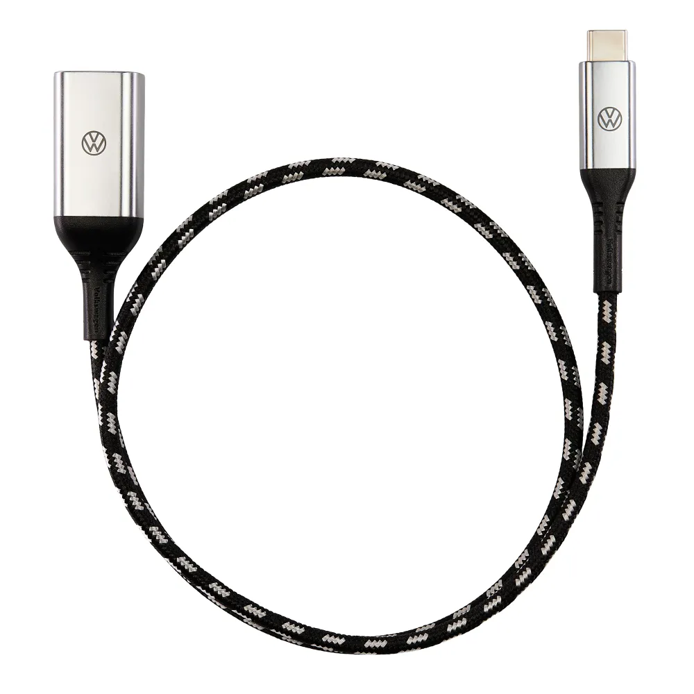 VW USB- USB-C csatlakozókábel Premium, adapter, 50cm hosszú, 000051446CE